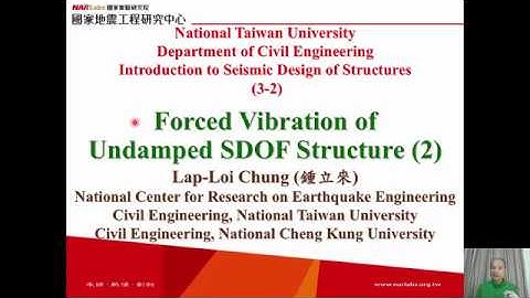 1061-NTU-SDS-3-2-Forced Vibration of Undamped Structure (2) Lap-Loi Chung