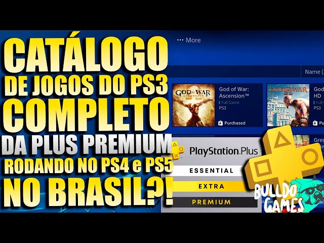 JOGOS DE PS3 CHEGANDO AO PS5 COM A PSPLUS PREMIUM 