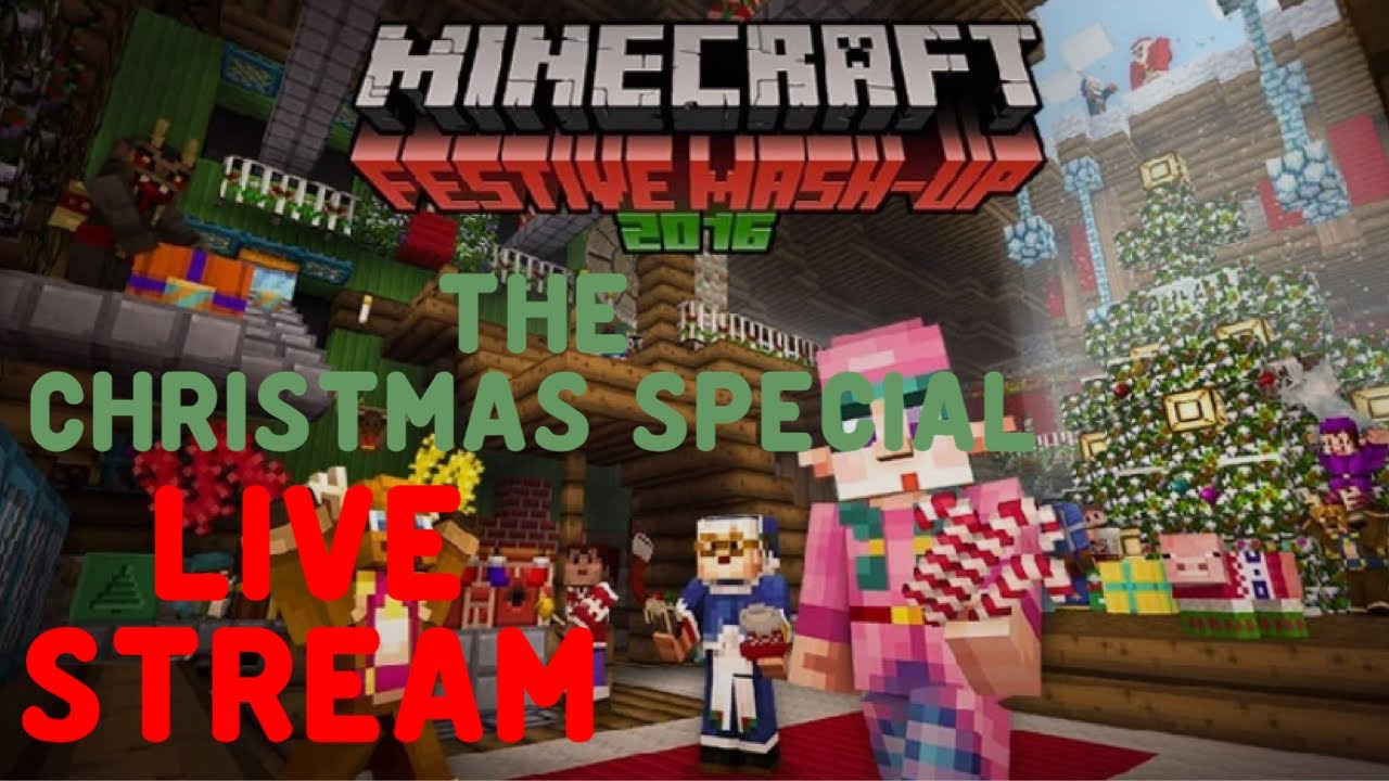 THE CHRISTMAS SPECIAL STREAM | Minecraft Wii U Edition Festive Mash Up Pack (Livestream)