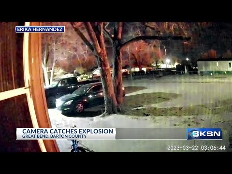Cameras catch Great Bend explosion early Wednesday