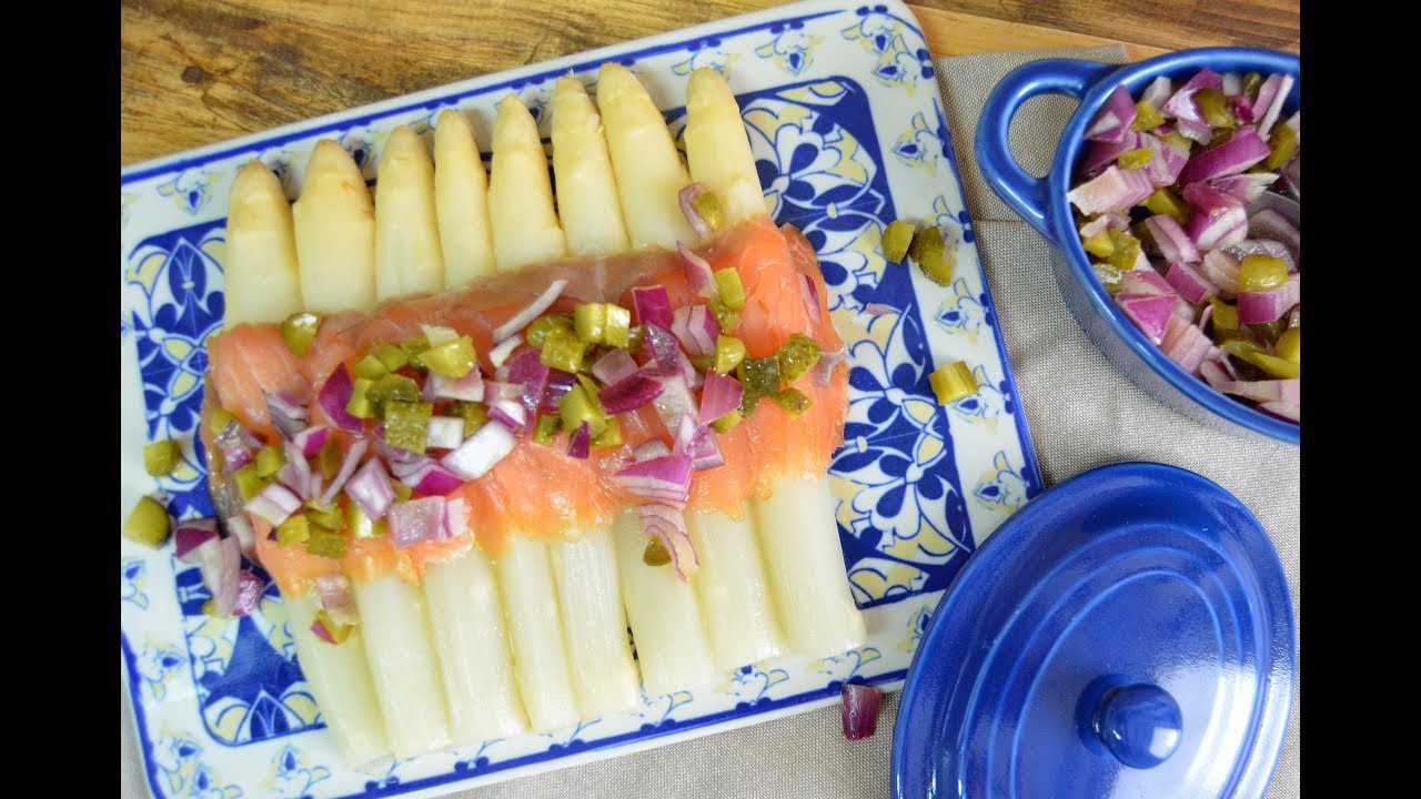 RECETA FRESQUITA Y LIGERA DE ESPARRAGOS BLANCOS CON SALMON