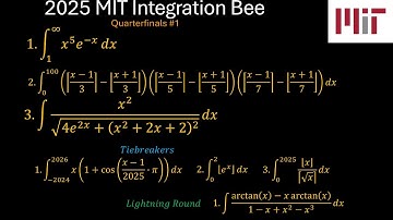 2025 MIT Integration Bee, Quarterfinal #1