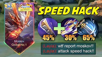 FINALLY GLOBAL MOSKOV ATTACK SPEED BUILD IS 100% BROKEN!!😱 (RECOMMENDED BUILD FOR SOLO RANK!) - MLBB