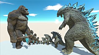 Growing King Kong vs Growing Godzilla 2014 - Animal Revolt Battle Simulator | ARBS