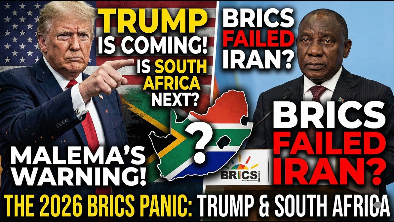 MALEMA’S WARNING: ‘TRUMP IS COMING!’ – BRICS Failed Iran, Is South Africa Next?