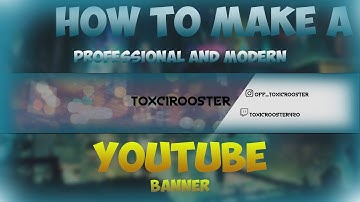 Youtube Banner Tutorial, CLEAN, MODERN, and SIMPLE look *photoshop* Easy Step by Step Guide