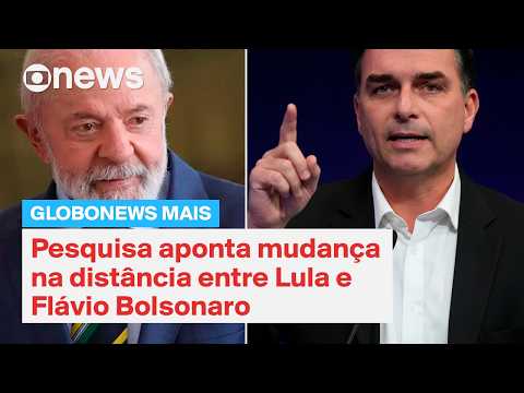 Gap between Lula and Flávio Bolsonaro widens, shows new Quaest poll | GloboNews Mais