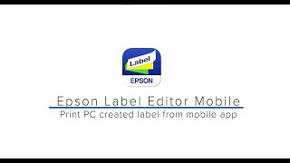 Print PC created label from mobile app (iCloud with iOS device) - Epson Label Editor Mobile - screenshot 2