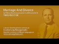 Marriage And Divorce William Branham 65 02 21M