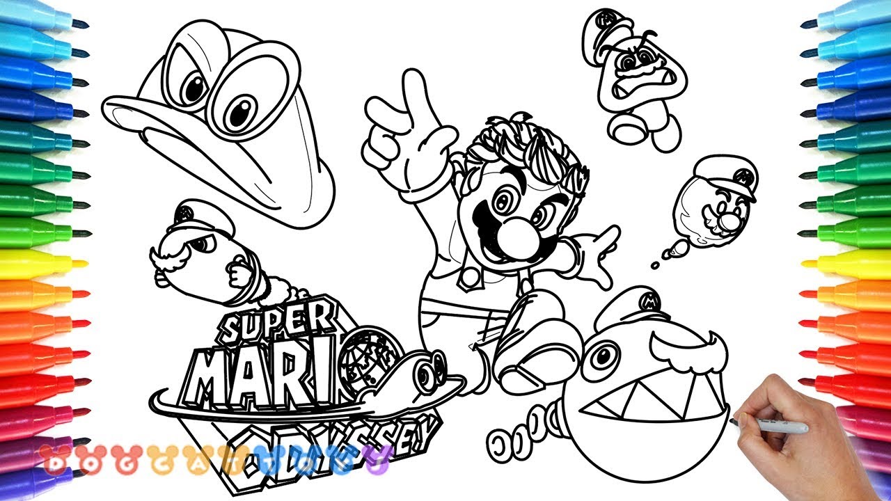 Mario Odessy Coloring Page Mario Odessy Coloring Page