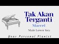Tak akan Terganti - Marcel (Male Lower Key) - Piano Instrumental Karaoke Cover