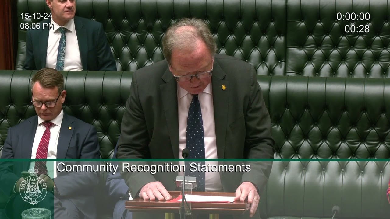 Community Recognition Statement - Vale Brian Passmore