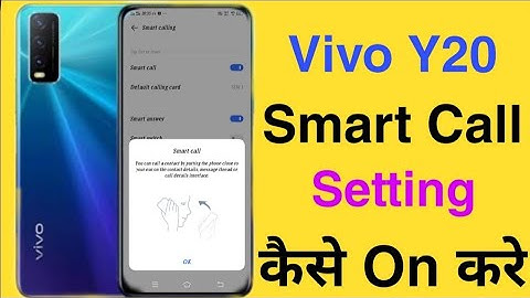 Vivo Y20 Main Smart Call Setting Kaise Kare || How To Smart Call Setting Vivo Y20 || Tech Boy Mukesh
