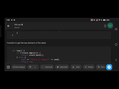 Implement a Stack