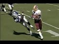 Stephen davis brutal stiff arm on george teague  redskins vs cowboys 1999