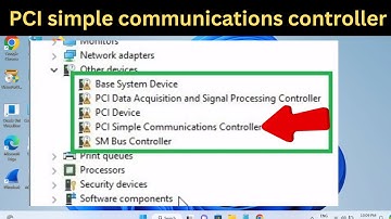 PCI simple communications controller driver missing windows 10 &11