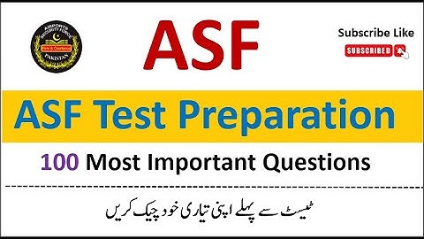 ---✈️ ASF Test Preparation 2025 | Airport Security Force Written Test Complete Guide | ASF MCQs
