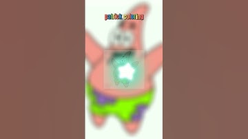 patrick coloring || coloring art || spongebob #shorts #coloring #art