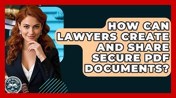 How Can Lawyers Create And Share Secure PDF Documents? - Law School Prep Hub