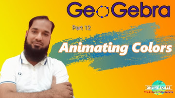 Animating colors in Geogebra || Beautiful designs by animation in Geogebra