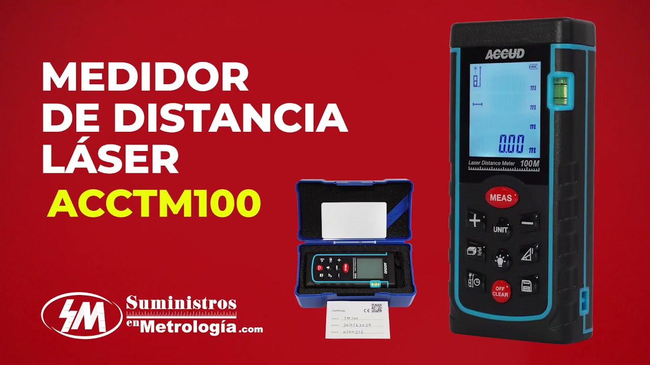 Medidor de distancia Láser 0.05-100 Metros MDL 8100 Gladiator MI