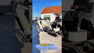 A small excavator can dig trenches, perform construction work, and level the ground #digger