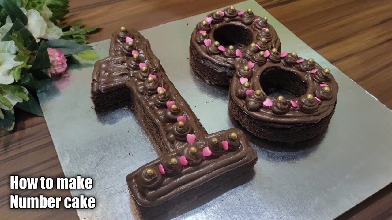 Number or Letter Cake - Chocolate - 48h preparation time– Maison