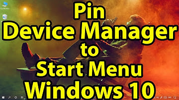 Pin Device Manager to the Start Menu on Windows 10