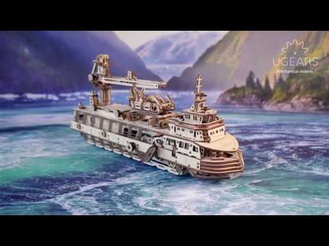 Ugears Research Vessel: Assemble Me. Explore with Me