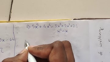 3 Polynomials ( Practice set 3.2 & 3.3) - Division and Synthetic Division