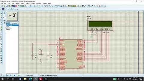 DISPLAY IN 16X2 LCD USING 8-BIT MODE