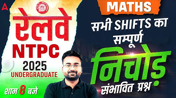 RRB NTPC Undergraduate Exam Review 2025 | Maths All Shifts Questions | RRB NTPC Exam Analysis