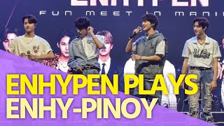 Enhypen plays ‘Enhy-Pinoy’ + members speaking Filipino/Tagalog