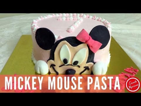Mickey Mouse Doğum Günü Pastası Yapımı-Minnie Mouse Cake