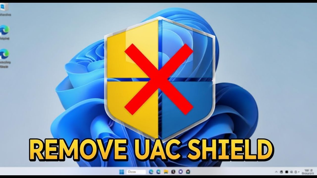 How To Remove Blue And Yellow Shield From An Icon In Windows 11 Remove ...