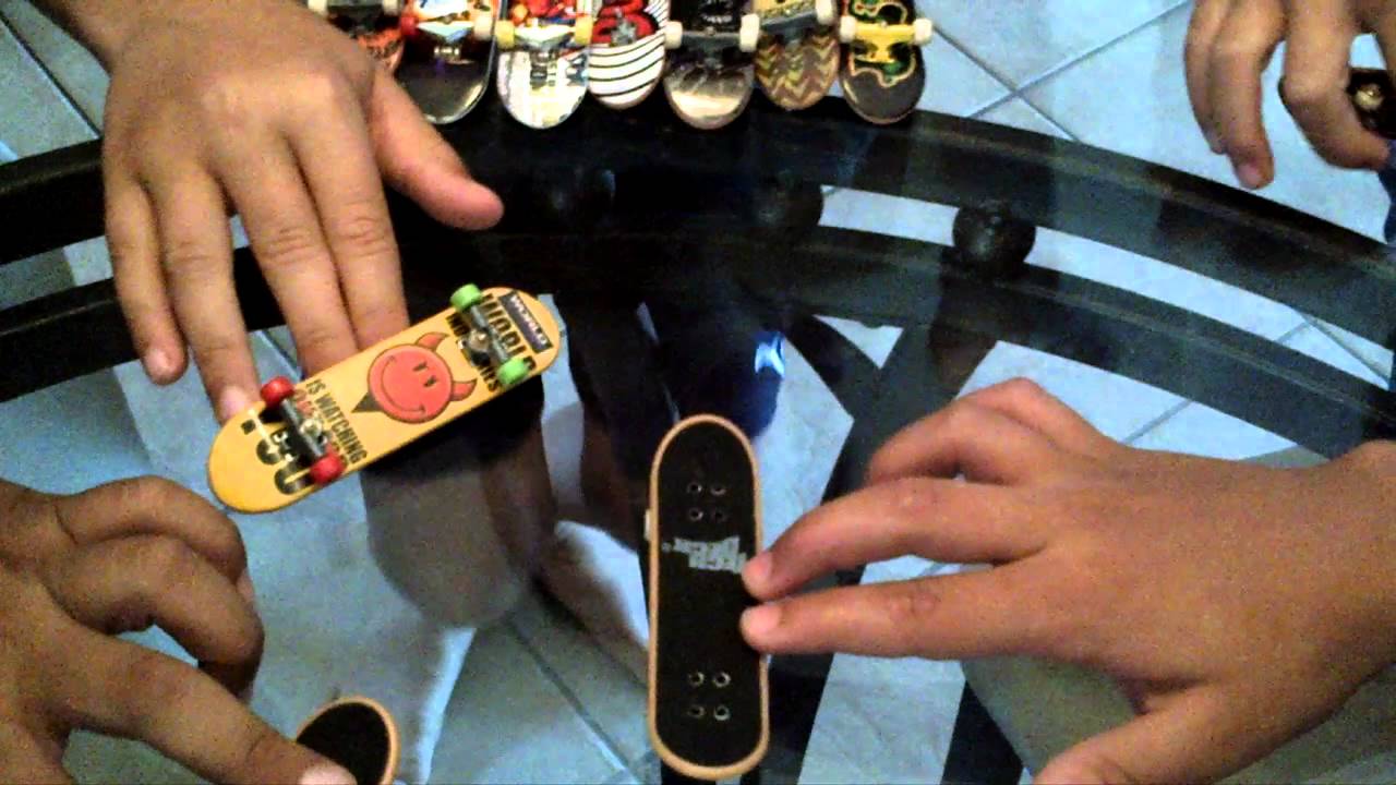 Tech Deck Boys Basic Tricks - YouTube