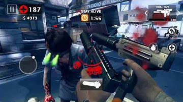 DEAD TRIGGER 2 - Gameplay Walkthrough - Daily Job 2X - CHAINSAW DUAL UZI KSG HD