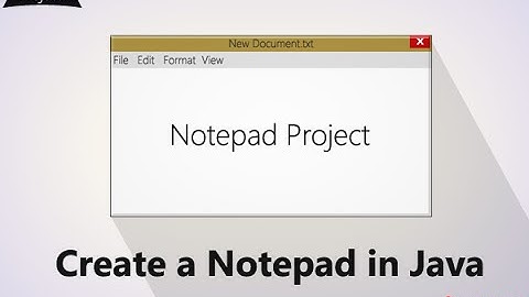 create notepad project in java   ShareCodePoint