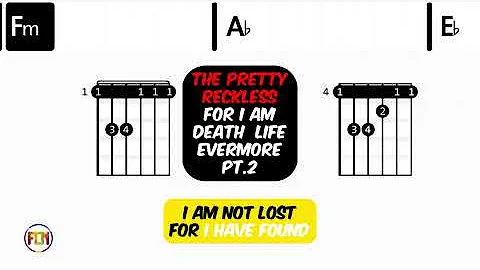 The Pretty Reckless - For I Am Death  Life Evermore Pt 2 | Scrolling Guitar Chords & Lyrics