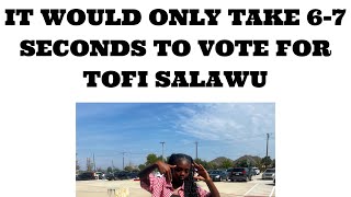 Vote Tofi for Senior Class President!!