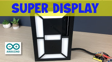 7 Segment Display Servos Driven By An Arduino #short
