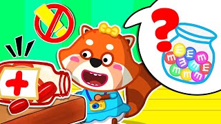 Medicine is not Candy! Baby Learns Home Safety Tips 🐺 Funny Stories for Kids @LYCANArabic