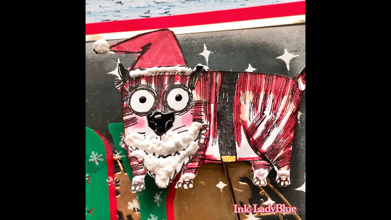 Snarky Cat Christmas Ver.1 “Snarky cat Santa coming to town”/ timholtz