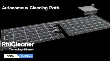 4 minutes make you understand PhiCleaner autonomous cleaning path #solarcleaning #robot #robotics