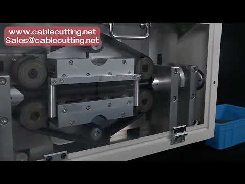 335 Automatic Pipe Cutting Machine Belt Drive 6 Wheels for Wire Cable Tube Sleeving