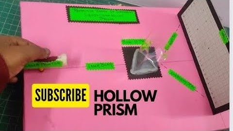 Refractive Index of different liquid using hollow prism science project idea/easy science experiment