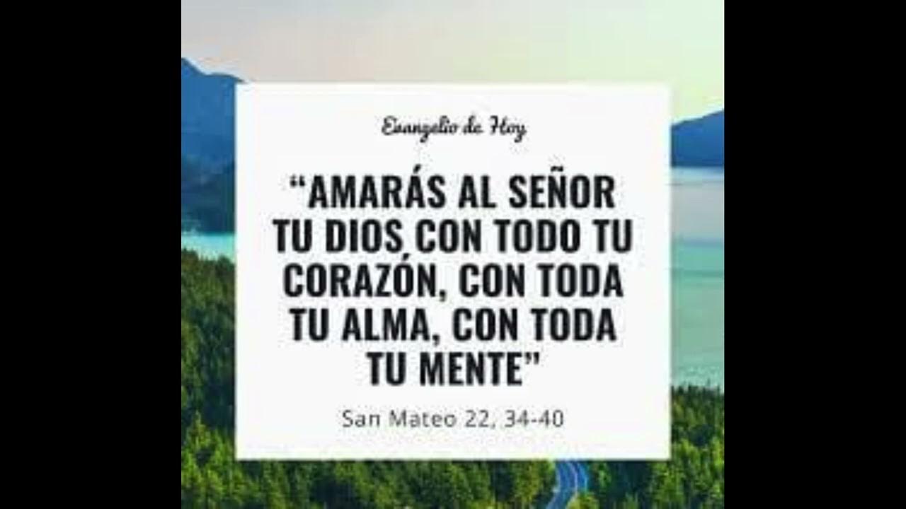 DOMINGO 29 DE OCTUBRE DE 2023 EVANGELIO SAN MATEO 22 3440 YouTube