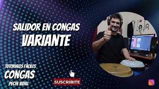 Como Tocar Salidor En Congas? - Variante Cuarteto - Pechi Vidal Tutoriales Fáciles