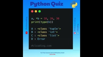 Python Quiz | Day 48| What is the output of following code ?