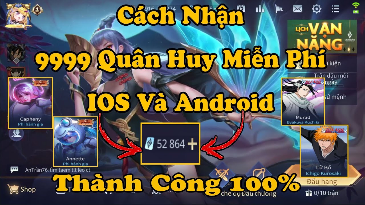 Liên Quân | Cách Hack 9999 Quân Huy Hoàn Toàn Miễn Phí Cho Ios Và Android- Mùa 21- Thành Công 100%.